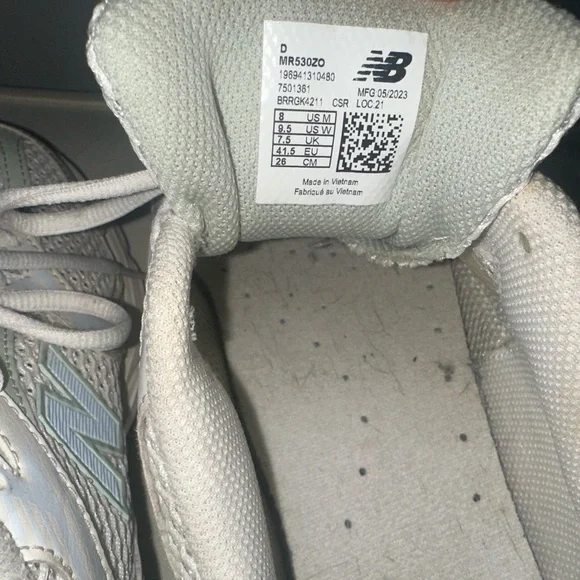 New Balance 530 Sneaker Men's White Low Top Retro Running Shoes size 8 - Picture 6 of 7